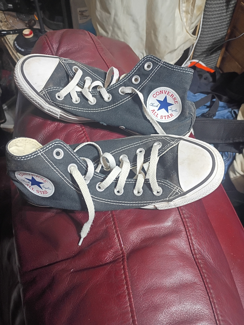 Converse women's blue and White High-Top All Star Sneakers